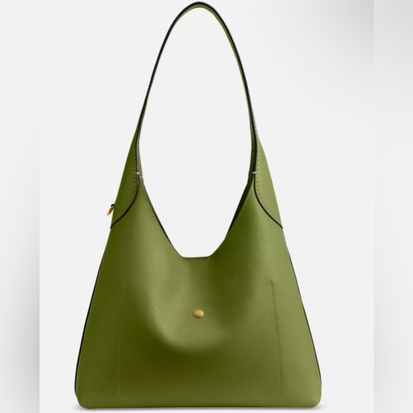 Coach Brooklyn Shoulder Bag 28 - Dark Lime - Picture 1 of 9